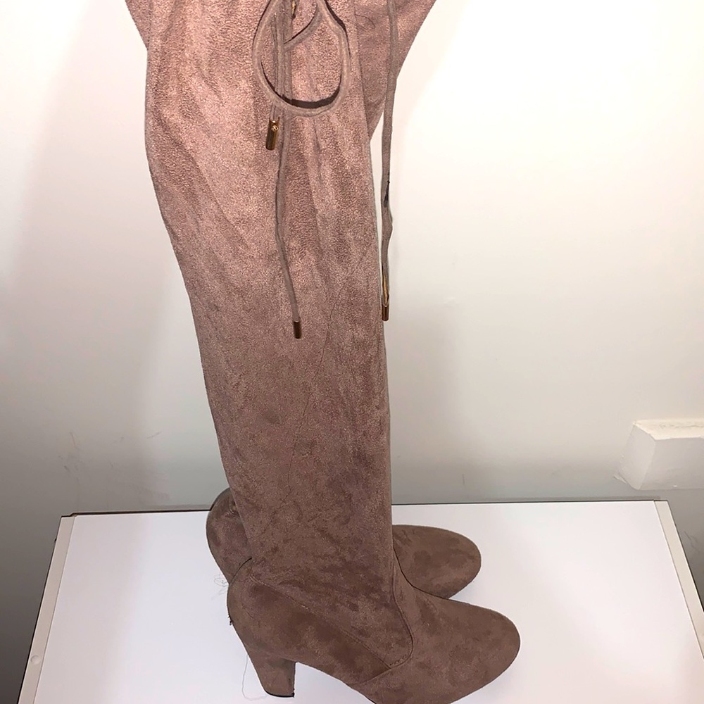Over the knee boot.